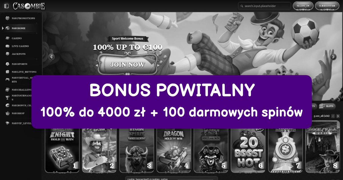 Casombie Casino - Najlepsze Sloty Online w Polsce